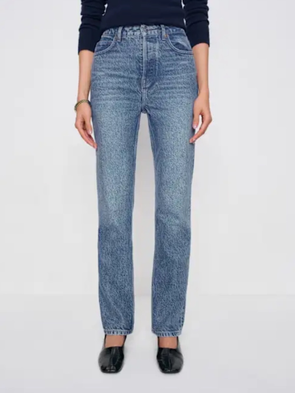 Reformation Cynthia Hight Rise Straight Leg Jeans